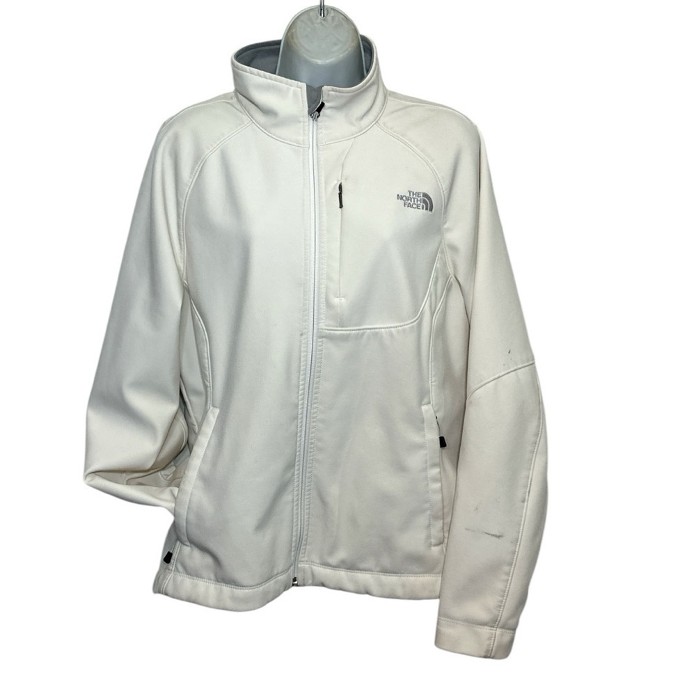 The North Face Apex Bionic Women’s Off White Softshell Full Zip Jacket